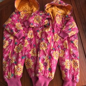 Hanna Andersson Floral Snowsuit 80 2T